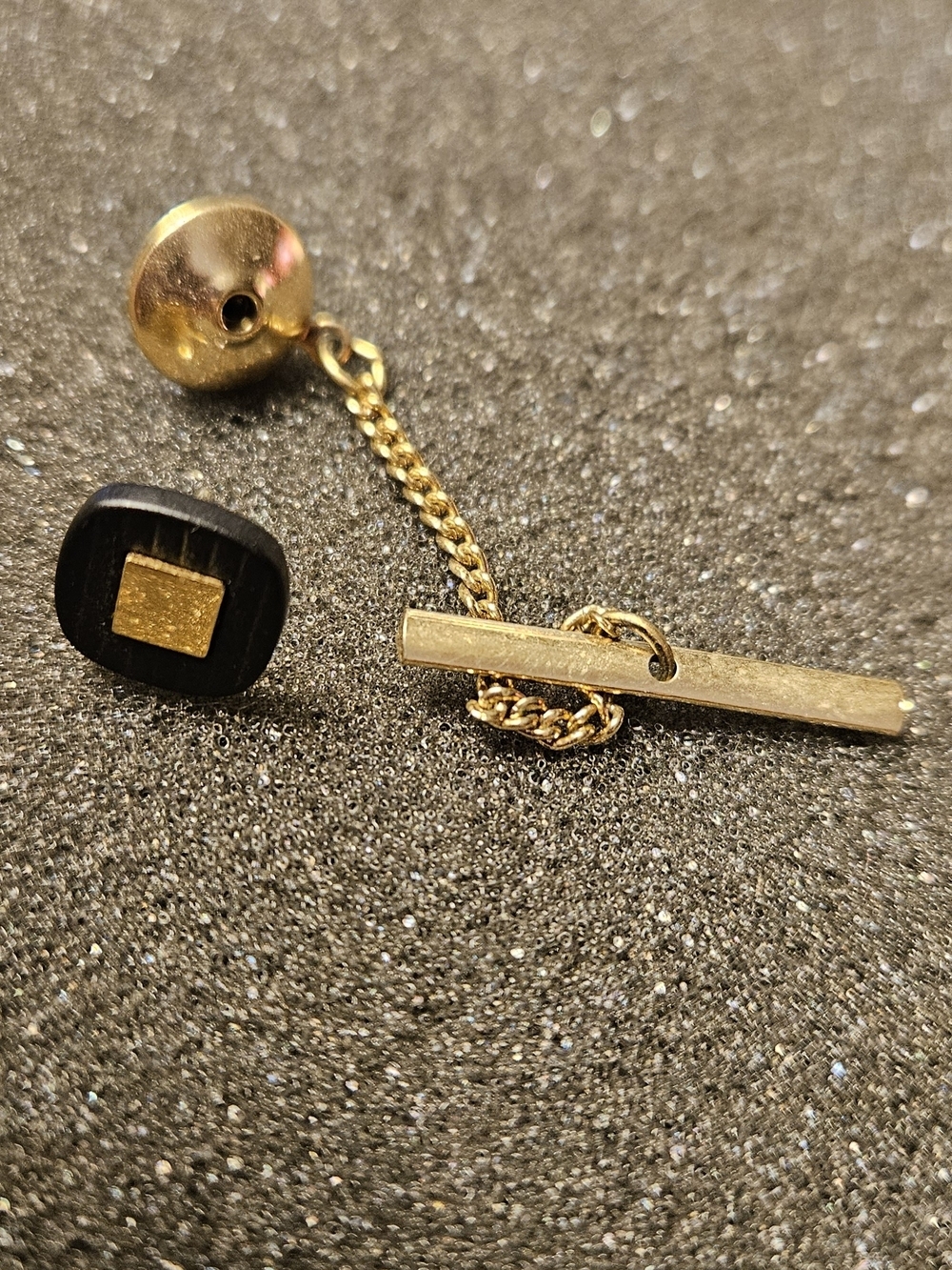 Gold And BlackTie Clip